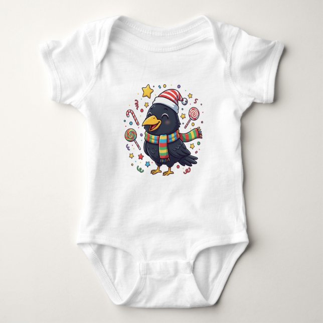 Body Para Bebé AMITA | Happy Crow - Candy Fun (Anverso)