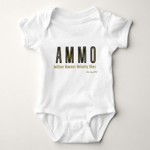 Body Para Bebé Ammo Apparel acrónimo estadounidense Unisex