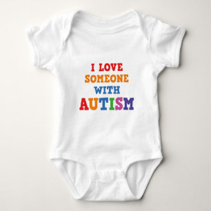 Body Para Bebé Amo a alguien con autismo