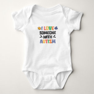 Body Para Bebé Amo a alguien con autismo