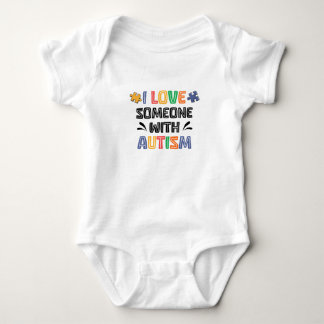 Body Para Bebé Amo a alguien con autismo