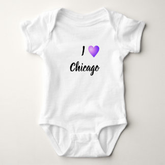 Body Para Bebé Amo a Chicago