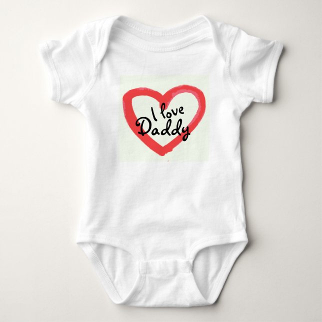 Body Para Bebé Amo a Daddy Bodysuit (Anverso)