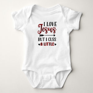 Body Para Bebé Amo A Jesús Pero Me Encojo Un Poco
