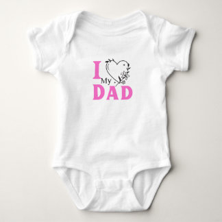 Body Para Bebé Amo a la DAD, niña linda