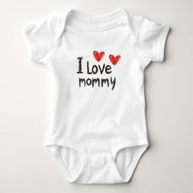 Body Para Bebé Amo a mamá  (Anverso)