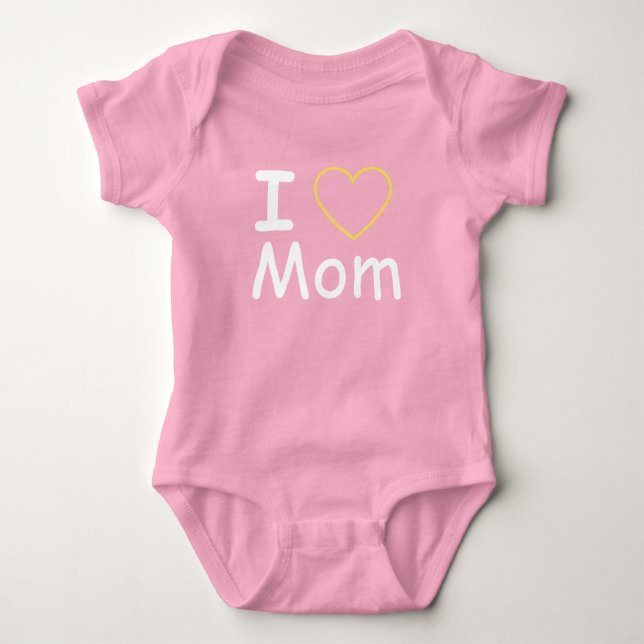 Body Para Bebé Amo A Mamá (Anverso)