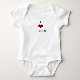 Body Para Bebé Amo a mamá mamá mamá madre corazón rojo