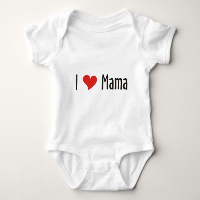 Body Para Bebé Amo a mamá Shirt (Anverso)