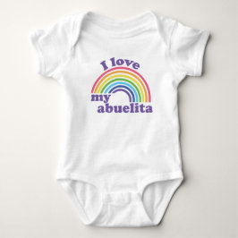 Body Para Bebé Amo a mi Abuelita - Lindo Arcoíris
