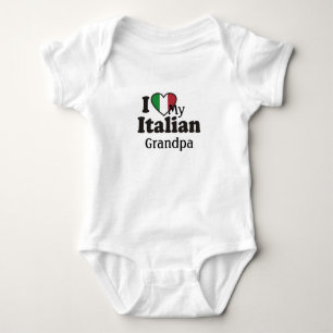 Body Para Bebé Amo a mi abuelo italiano
