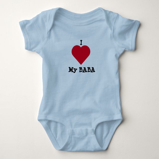 Body Para Bebé Amo a mi Baba (Anverso)