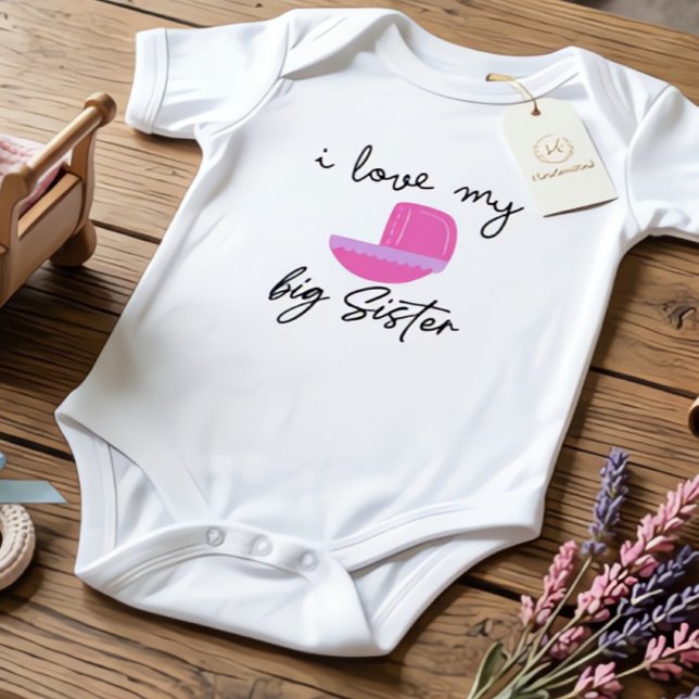 Body Para Bebé Amo a mi hermana mayor (Subido por el creador)