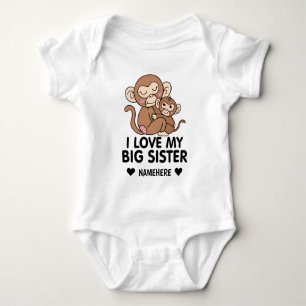 Body Para Bebé Amo a mi hermana mayor