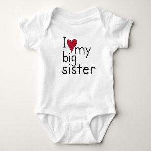 Body Para Bebé Amo a mi hermana mayor