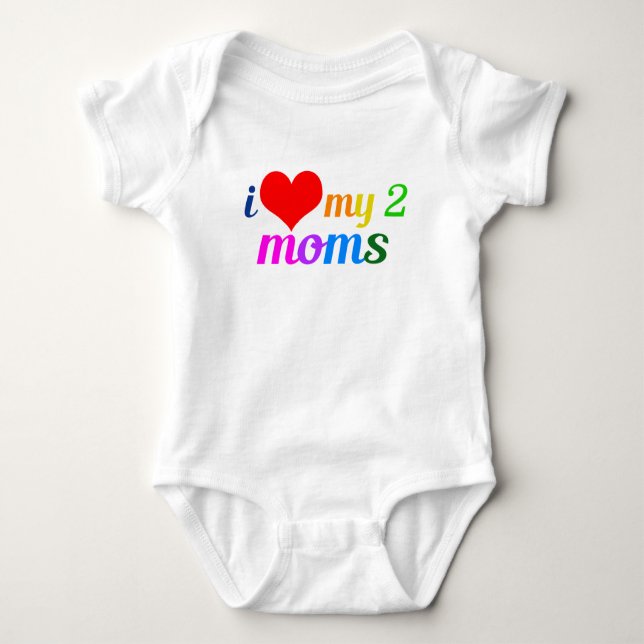 Body Para Bebé Amo A Mi Hija Del Orgullo Gay De Dos Madres (Anverso)