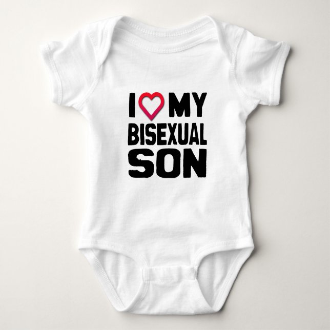 Body Para Bebé AMO A MI HIJO BISexual (Anverso)