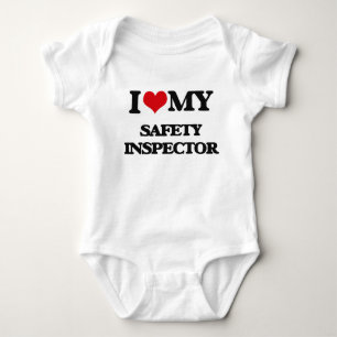 Body Para Bebé Amo a mi inspector de la seguridad