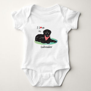 Body Para Bebé Amo a mi Labrador