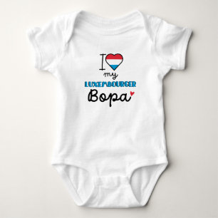 Body Para Bebé Amo a mi luxemburguesa Bopa lindo