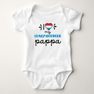 Body Para Bebé Amo a mi luxemburguesa Pappa lindo