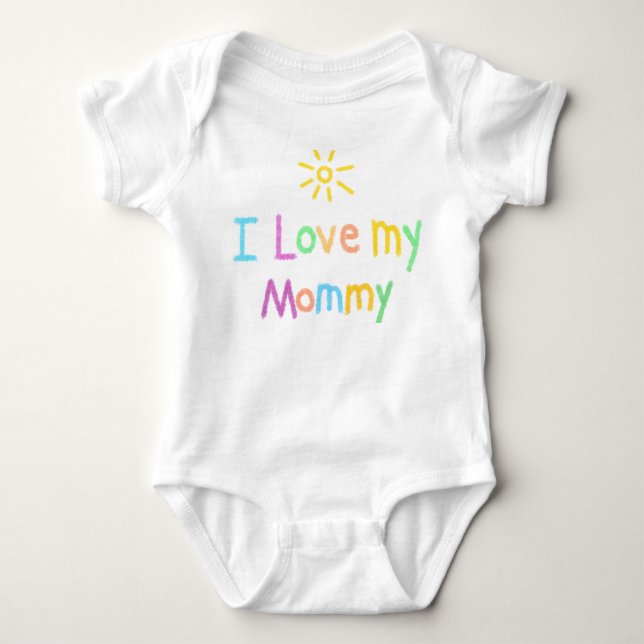 Body Para Bebé Amo a mi mamá (Anverso)