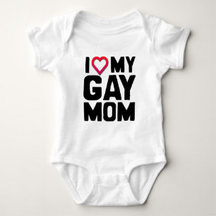 BODY PARA BEBÉ AMO A MI MAMÁ GAY
