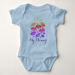 Body Para Bebé Amo a mi mamá, pequeña camiseta