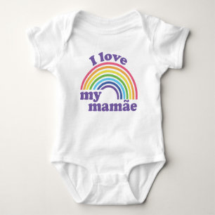 Body Para Bebé Amo a mi Mamãe - Arcoiris lindo