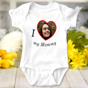 Body Para Bebé Amo a mi mami Texto personalizado Foto Personaliza