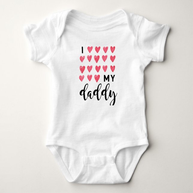 Body Para Bebé Amo a mi papá (Anverso)