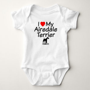 Body Para Bebé Amo A Mi Perro Airedale Terrier