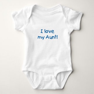 Body Para Bebé ¡Amo a mi tía! (azul) enredadera infantil