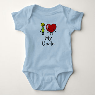 Body Para Bebé amo a mi tío