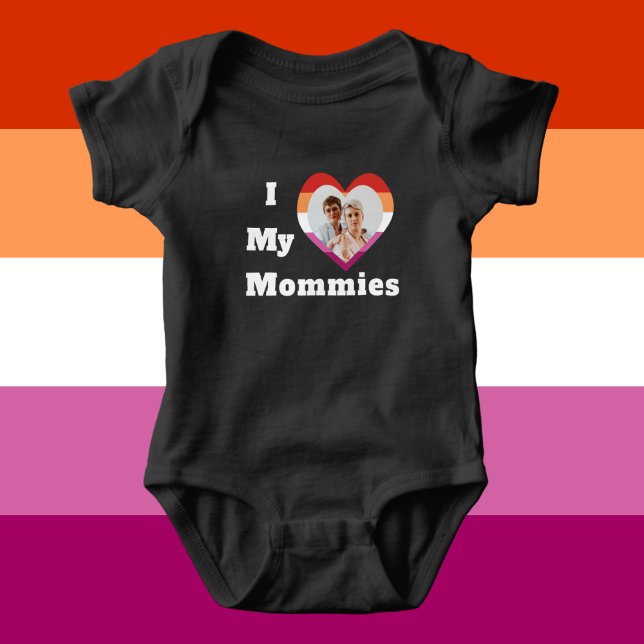 Body Para Bebé Amo a mis madres Personalizado del Orgullo Lésbico (Subido por el creador)