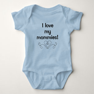Body Para Bebé Amo a mis mamas Baby Bodysuit