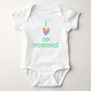 Body Para Bebé Amo a mis mamas Baby Bodysuit