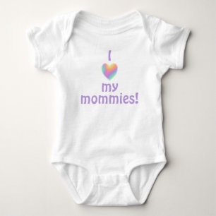 Body Para Bebé Amo a mis Mamis Bodysuit de bebé