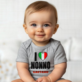 Body Para Bebé AMO A NONNO Regalo Personalizado para Abuelo Itali