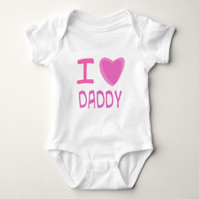 Body Para Bebé Amo a papá (Anverso)