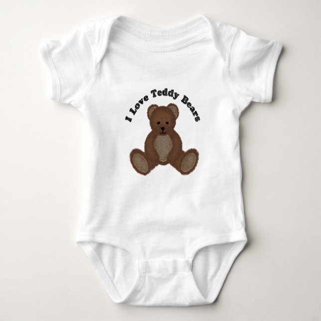 Body Para Bebé Amo A Teddy Bears Fuzzy Buddy Infant (Anverso)