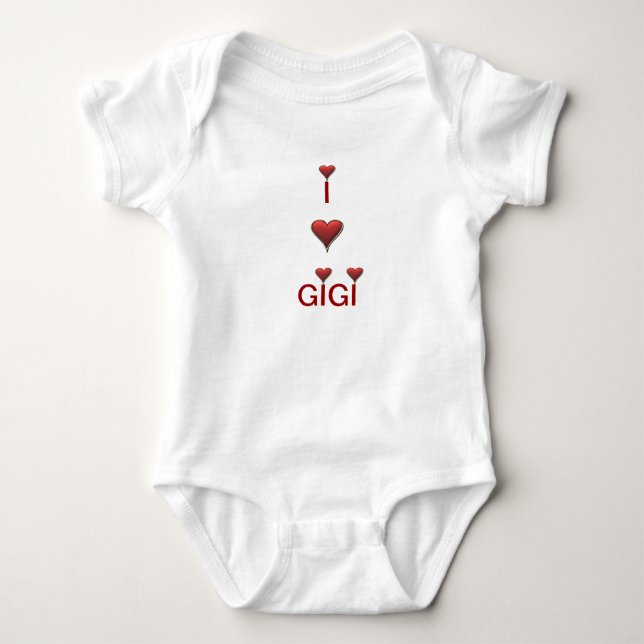 Body Para Bebé Amo al niño del bebé de Gigi (Anverso)