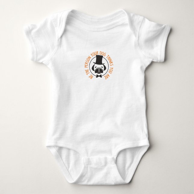 Body Para Bebé amo al perro (Anverso)
