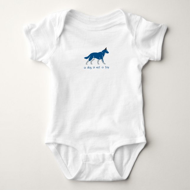 Body Para Bebé amo al perro (Anverso)