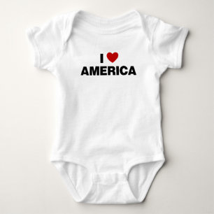 Body Para Bebé Amo América Baby Bodysuit