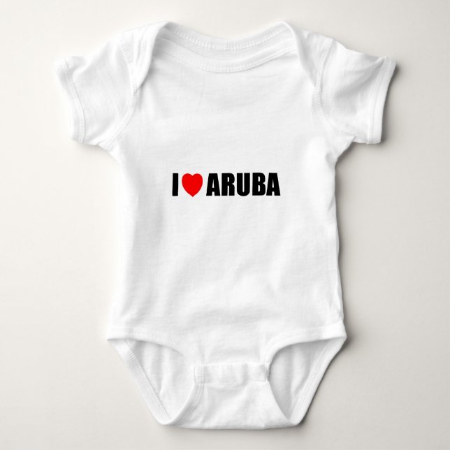 Body Para Bebé Amo Aruba (Anverso)