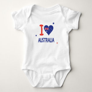 Body Para Bebé AMO AUSTRALIA Australia día el 26 de enero feliz