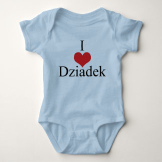 Body Para Bebé Amo (corazón) Dziadek