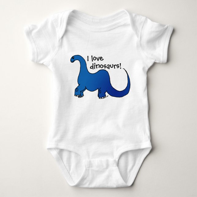 Body Para Bebé ¡Amo dinosaurios! (Anverso)
