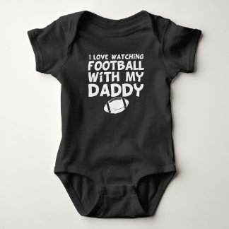 Body Para Bebé Amo el mirar de fútbol con mi papá